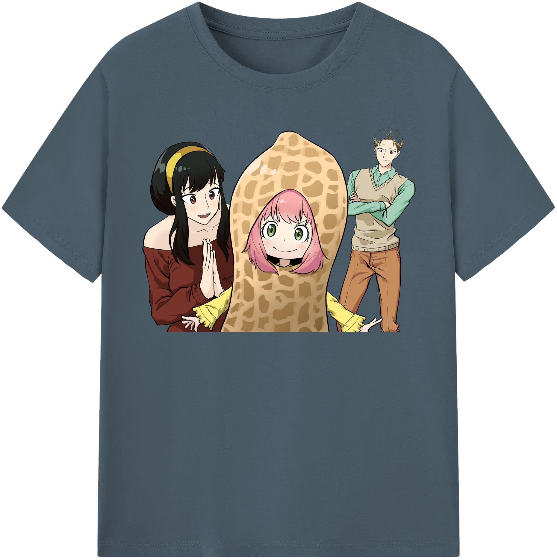（画像用） SPY×FAMILY间谍家家酒 綿100％半袖Tシャツ（フロントプリント）